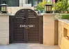 Puerta de Villa con Patio, Puerta Pequeña de Patio Rural, Puerta de Aluminio de Apertura Única, Puerta de Jardín Exterior, Puerta de Pasillo