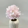 Venta al por mayor del fabricante Estampado de seda Flor artificial de hortensia Ventana Fotografía cultural Decoración de boda Hortensia Venta al por mayor transfronteriza