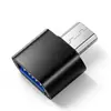 Adaptador OTG Tipo-C de Aleación de Aluminio Convertidor USB para Teléfono Móvil Convertidor USB 2.0 a Micro V8 Android