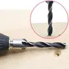 4 Peças/7 Peças Broca Escareadora de Três Pontas para Marcenaria, Broca Escareadora, Broca Guia para Chanfro de Marcenaria, Broca de Aço de Alta Velocidade