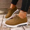 Zapatos de Vestir de Encaje con Cuña Transfronterizos Europeos y Americanos 43 Comercio Exterior Suela Gruesa Nuevo Talla Grande Mocasines Venta al por Mayor Zapatos Individuales para Mujer Venta al por Mayor Talla Grande