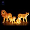 Lámpara led escénica para exteriores con modelado de animales resina acero vidrio lámpara de paisaje 3D elefante flamenco jirafa