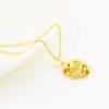 Collar de rosa bañado en oro de Vietnam para mujer, simple, estilo coreano, para estudiantes, cadena para la clavícula, joyería