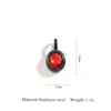 Pingente de Joia Oval Retrô Exquisito Simples Strass Feito à Mão DIY Acessórios para Colar Acessórios de Pulseira de Aço Inoxidável para Mulheres