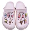 Serie transfronteriza de taza nueva de té con leche zapatos con agujeros para flores zapatos diy accesorios decorativos decoraciones hebillas para zapatos de goma blanda de pvc