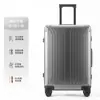 Nuevo Modelo 2026 Maleta de Equipaje de Aleación de Aluminio-Magnesio de 20 pulgadas con Ruedas para Mujeres y Hombres, Maleta de Viaje Engrosada de 24 pulgadas para Estudiantes
