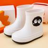 Botas de Chuva Infantis, Sapatos de Água Confortáveis para Estudantes de Meninas, Botas de Chuva de Cano Médio para Meninos, Botas de Chuva Infantis de Desenho Animado Fofas para Família Média e Grande