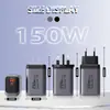 2025 Novo Carregador de Celular Portátil Transfronteiriço 150W Padrão Europeu, Americano e Britânico A+C Adequado para Carregador Apple de Carga Super Rápida