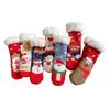 Calcetines para niños otoño e invierno engrosados de vellón de cordero tubo lindo caricatura hogar antideslizantes cálidos con felpa para niños y niñas Navidad