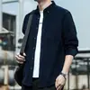 Camisa de manga larga para hombre estilo Hong Kong, diseño nuevo, versátil, ligera, con bolsillos, perfecta para primavera, camisa casual estilo japonés con buena caída