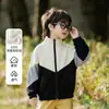Jaqueta de fleece, agasalho de fleece infantil, novo estilo outono/inverno 2026, forro de jaqueta quente à prova de vento, moletom de corte solto para meninos e meninas