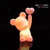 214 Celebridad de Internet Día de San Valentín Goma Suave Cachorro Sentado Decoración de Pastel Figura Pareja Confesión Decoración para Horneado Festivo