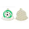 Copa do Mundo de Futebol Joias com Gotejamento Acessórios Pingente de Colar DIY Corrente de Celular Pingente de Chaveiro Feito à Mão