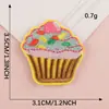 Pegatina Bordada Helado Caramelo Etiqueta de Tela Accesorios para Ropa Pegatina Bordada para Zapatos Insignia con Logo Bordado para Computadora Pegatina de Tela DIY