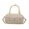 Bolso Boston Cuadros Lindo para Mujer 2025 Nuevo Diseño de Nicho Bolso Cruzado Estilo Coreano Bolso de Hombro de Moda