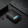 Cartera delgada de cuero PU para tarjetas, tarjetero ligero de negocios, estuche para tarjetas de crédito, múltiples ranuras, monedero de tarjetas portátil para hombres y mujeres, uso diario
