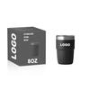 Taza de Café de 8 oz Acero Inoxidable 304 Taza Plegable Mini Sencilla Taza de Agua para el Hogar Portátil Oficina Taza Térmica Personalizable
