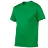 Camiseta de algodón de manga corta para hombre y mujer, verano, cuello redondo, corte ajustado, camiseta deportiva de talla grande, top, color liso, camiseta publicitaria