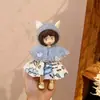 8 Pontos 12 Pontos Roupas de Bebê Bjd Roupas de Vestir Ob11 16- 17cm Boneca Caixa Surpresa Roupa de Coelho Bonnie da Besta Saia