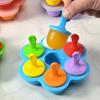 Molde de picolé de silicone molde de sorvete mini molde de picolé infantil caseiro caixa de suplemento alimentar para bebês com tampa
