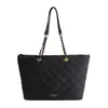 Bolsa acolchoada de grande capacidade para mulheres, nova moda primavera 2026, bolsa de ombro com corrente, bolsa de mão, sacola de compras, bolsa tote