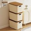 Caja de Almacenamiento Estilo Crema Caja de Almacenamiento Miscelánea Organizar Cesta de Almacenamiento de Plástico Dormitorio Ropa Interior Calcetines Caja de Almacenamiento Hogar