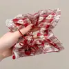 Nuevo pañuelo cuadrado versátil scrunchie para verano, adecuado para coletas bajas de uso diario, accesorio para el cabello de alta elasticidad