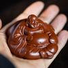 Yixing Arena Púrpura Mascota de Té Adornos de Buda Dahongpao Maitreya Buda Escultura Tathagata Accesorios para Juego de Té Creativo Venta al por Mayor