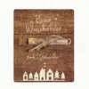 Cartera Transfronteriza Cartera Navideña de Madera Regalo de Dinero Artesanías de Madera Regalo con Tubo de Ensayo Moderno Sencillo