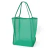 Bolsa de Compras de Rede Bolsa de Armazenamento para Supermercado Bolsa de Cosméticos Grande Capacidade para Mulheres Simples Portátil para Uso Externo na Praia Bolsa de Ombro de Rede