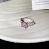 Anel Aberto Geométrico Redondo Quadrado de Estrela de Zircônia Moda Simples Versátil Anel para Dedo Indicador Anel de Luxo Leve High-End