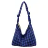 Bolso de Hombro de Moda para Mujer Verano 2026 Nuevo Bolso Tote de Gran Capacidad a Cuadros de Color Contrastante Bolso de Hombro Elegante para el Trabajo