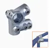 Conectores de Tubería de Acero de 25 mm 6 Uniones Redondas de Hierro Galvanizado para Tubería Marco Base de Barandilla Sin Soldadura Sujetador