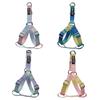Correa para Mascotas Color Degradado Cuerda para Pasear Perros al Aire Libre Juego de Correa y Collar Arnés de Pecho para Perros Pequeños y Medianos Correa para Perros