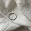 Anillos Cuadrados Entrelazados de Venta Caliente Europeos y Americanos, Anillos Ajustables Abiertos para Dedo Índice Unisex, Anillos de Estilo Vintage
