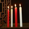 Venta al por mayor de Velas para el hogar, Emergencia por Apagón, Vela Cilíndrica Larga Roja y Blanca, Iluminación, Calentamiento de Invernadero, Vela de Encendido