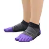 Calcetines de Algodón de Cinco Dedos, Calcetines Deportivos de Malla Absorbentes de Sudor para Correr, Calcetines de Maratón que No Rozan Tus Pies, Calcetines de Verano de Cinco Dedos para Maratón
