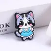 Amuletos para Zapatos con Forma de Gato de Dibujos Animados de Goma Suave, Accesorios Hechos a Mano para Fundas de Teléfono y Botellas de Agua al por Mayor