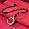 Nuevo Modelo 2025 Colgante de Cinabrio Estilo Tiktok, Buda Thangka del Año de Nacimiento, Guardián del Zodiaco Ga'U Joyería Incrustada, Plata Tibetana