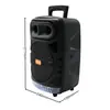 En Stock de Fábrica Altavoz Portátil Colorido para Exteriores de 8 Pulgadas 20W Altavoz Bluetooth Bt-2086 con Micrófono