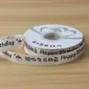 Fita de Tecido Canelada Estilo INS com Letra Inglesa Flor Embalagem Laço para Buquê Presente de Alto Padrão DIY Suprimentos para Florista
