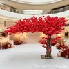 Árvore artificial de flor de cerejeira vermelha em estilo chinês, árvore dos desejos, árvore falsa de envelope vermelho da sorte, decoração para criar atmosfera de Ano Novo