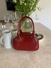 Bolso Rojo para Mujer, Otoño e Invierno 2026 Nuevo de Moda Estilo Coreano Bolso Bowling, Bolso Cruzado Versátil, Bolso Cuadrado Pequeño Casual