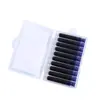Bolsa de tinta apagável com luz da manhã para alunos do ensino fundamental caneta especial bolsa de tinta preta bolsa de tinta substituível universal 3,4 mm tinta azul