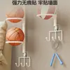 Estante de Almacenamiento para Baloncesto para Uso en Casa, Estante de Exhibición Montado en la Pared, Instalación sin Taladro, Solución de Almacenamiento para Bádminton, Fútbol y Voleibol Infantiles