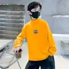 Y2018# camisa interior de terciopelo para niños otoño e invierno nueva de cuello semi-alto estilo occidental manga larga T-shirt engrosada