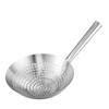 Colador Grande Tambor de Aceite Colador de Acero Inoxidable Colador Grande Colador para Escurrir Aceite de Freír Cuchara Grande Colador de Agujero Grande