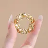 Broche Anillo Hoja de Perla, Femenino, Gama Alta, Accesorio para Traje de Lujo Ligero, Pin de Pedrería, Regalo de Cumpleaños de Nicho