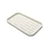 Bandeja de silicona de almacenamiento transfronteriza 30.5*12cm, bandeja de drenaje de silicona para cocina y baño, alfombrilla de drenaje antideslizante duradera