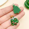 Nuevo Dibujo Animado Lindo Navidad Resina Muñeco de Nieve Oso Papá Noel Árbol de Navidad Colgante Accesorios para Joyería DIY